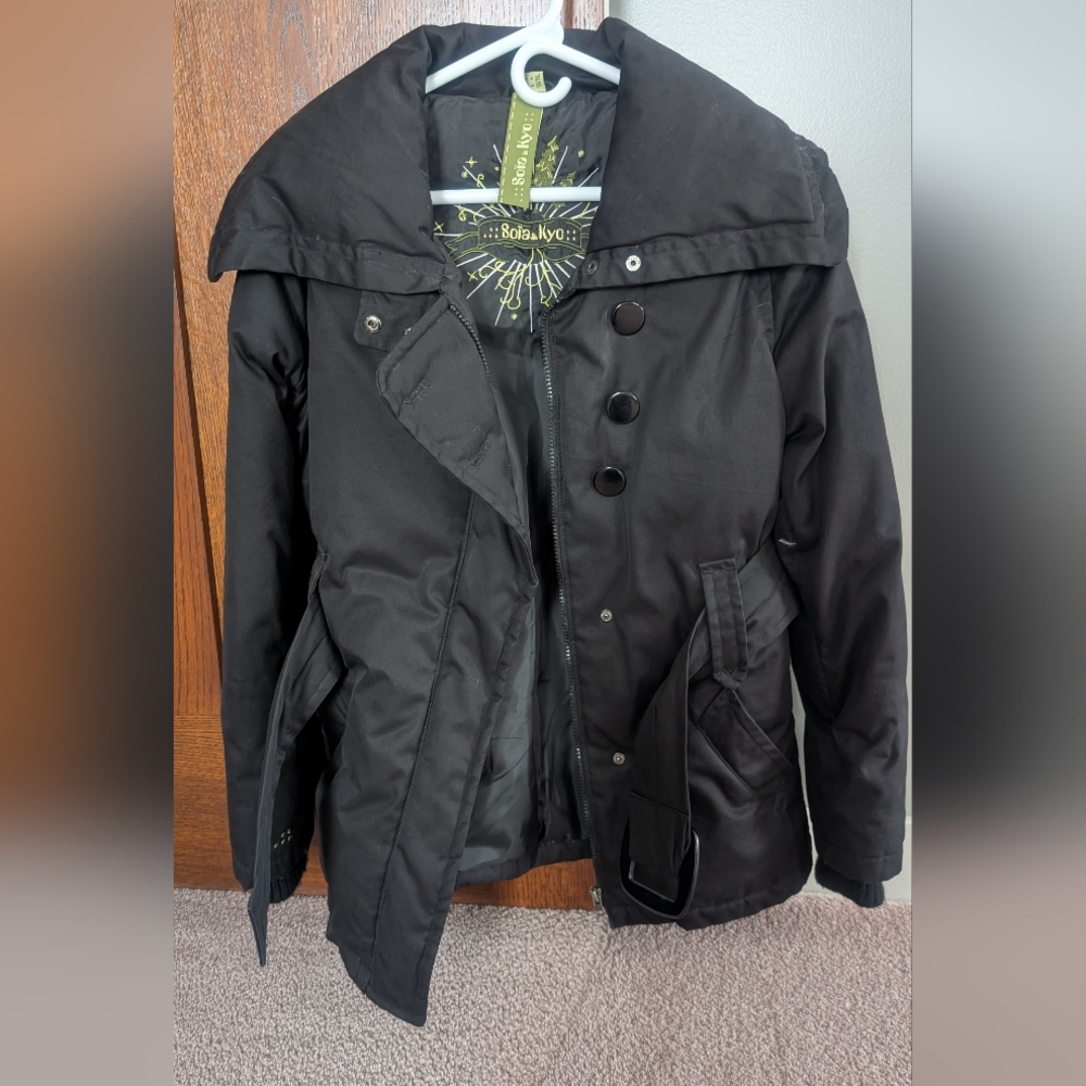 Black Double-Breasted Coat